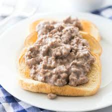 S.O.S. (Creamed Beef on toast)